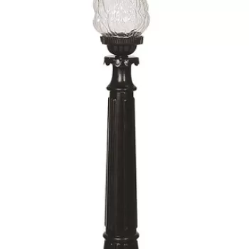 Lampadar de exterior, Avonni, 685AVN1278, Plastic ABS, Negru imagine