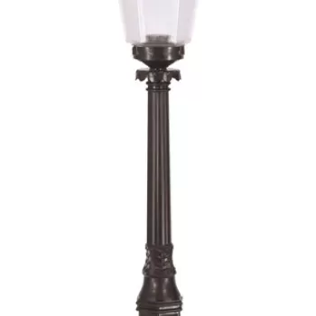 Lampadar de exterior, Avonni, 685AVN1297, Plastic ABS, Negru imagine