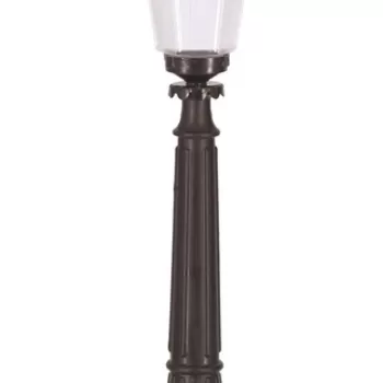 Lampadar de exterior, Avonni, 685AVN1301, Plastic ABS, Negru imagine