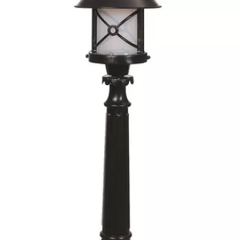 Lampadar de exterior, Avonni, 685AVN1315, Plastic ABS, Alb/Negru imagine