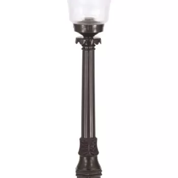 Lampadar de exterior, Avonni, 685AVN1322, Plastic ABS, Negru imagine