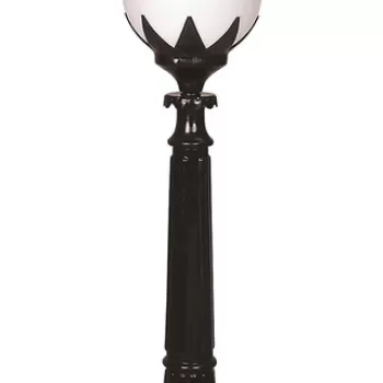 Lampadar de exterior, Avonni, 685AVN1360, Plastic ABS, Alb/Negru imagine