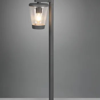 Lampadar de exterior Cavado, TRIO, 16x27x100 cm, 40W, 1x E27, aluminiu, antracit imagine