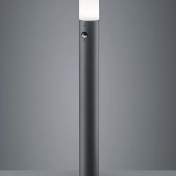 Lampadar de exterior cu senzor Hoosic, TRIO, 12x80 cm, 28W, 1x E27, aluminiu, antracit imagine