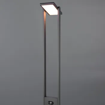 Lampadar de exterior cu senzor Malawi, TRIO, 15.5x101 cm, 5W, 1x SMD, aluminiu, antracit imagine