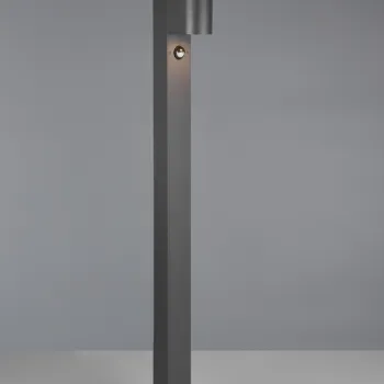 Lampadar de exterior cu senzor Roya, TRIO, 12x15x100 cm, 35W, 1x GU10, aluminiu, antracit imagine