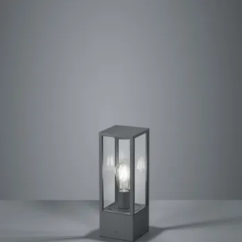 Lampadar de exterior Garonne, TRIO, 14x14x40 cm, 60W, 1x E27, aluminiu, antracit imagine