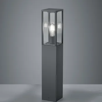 Lampadar de exterior Garonne, TRIO, 14x14x80 cm, 60W, 1x E27, aluminiu, antracit imagine