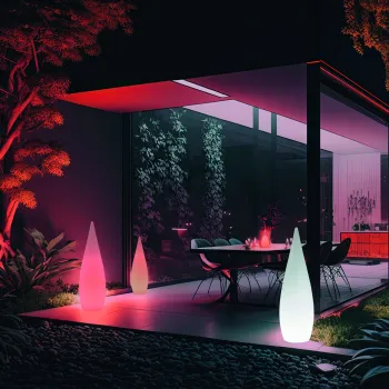 Lampadar de exterior Palmas, RL, 25x80 cm, 3W, 1x SMD, plastic, alb imagine