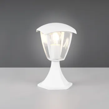 Lampadar de exterior Venta, TRIO, 17x17x30 cm, 10W, 1x E27, aluminiu, alb mat imagine