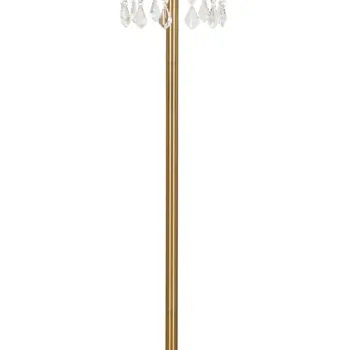 Lampadar Diamon, Mauro Ferretti, 1 x E27, 40W, 40x165 cm, fier, alb/auriu imagine