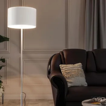 Lampadar ELTAP, Vespillo, 40x150 cm, 1xE27, 15W, otel/PVC, alb imagine