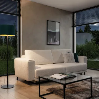 Lampadar ELTAP, Vespillo, 40x150 cm, 1xE27, 15W, otel/PVC, verde/auriu imagine