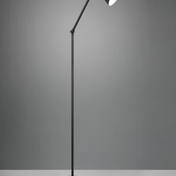 Lampadar Enzo, RL, 25x48.8x150 cm, 10W, 1x E27, metal, negru mat imagine