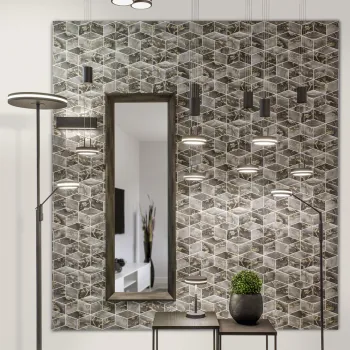 Lampadar Franklin, TRIO, 23x41x133 cm, 6.5W, 1x SMD, metal, antracit imagine