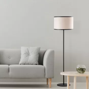 Lampadar, Fulgor, 942FLG1517, Metal, Alb/Negru imagine