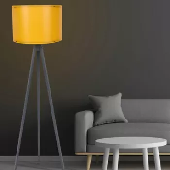 Lampadar, FullHouse, 390FLH1110, MDF, Galben / Gri imagine