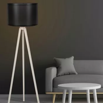Lampadar, FullHouse, 390FLH1119, MDF, Negru / Crem imagine
