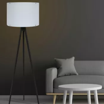 Lampadar, FullHouse, 390FLH1122, MDF, Alb/Negru imagine