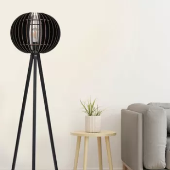 Lampadar, FullHouse, 390FLH1132, MDF, Negru imagine