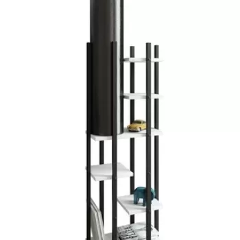 Lampadar, FullHouse, 390FLH1159, PAL, Alb/Negru imagine