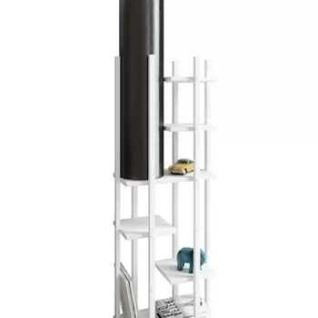 Lampadar, FullHouse, 390FLH1160, PAL, Alb/Negru imagine