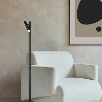 Lampadar Gomez, RL, 22x130 cm, 3W, 1x SMD, metal, negru mat imagine