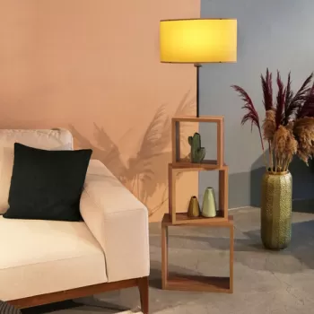 Lampadar, Insignio, 780SGN1962, MDF/Lemn, Bej/Maro imagine