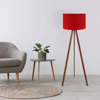 Lampadar, Insignio, 780SGN2462, 70% MDF/30% tesatura PVC, Rosu maro imagine