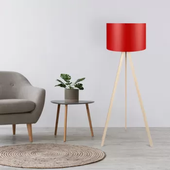 Lampadar, Insignio, 780SGN2465, 70% MDF/30% PVC, Rosu / Crem imagine