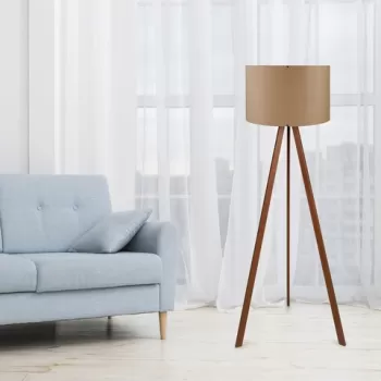 Lampadar, Insignio, 780SGN2479, 70% MDF/30% tesatura PVC, Maro / Maro imagine