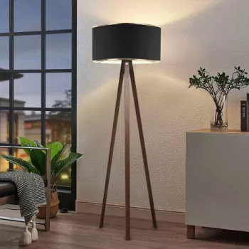 Lampadar, Insignio, 780SGN2593, Lemn, Negru imagine