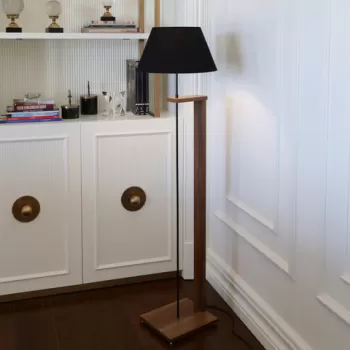 Lampadar, Insignio, 780SGN2606, Lemn, Negru imagine