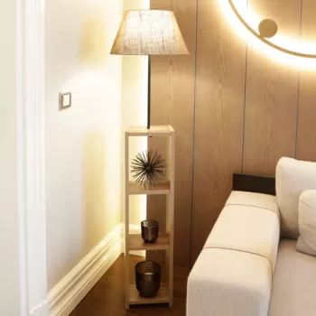 Lampadar, Insignio, 780SGN2611, Lemn, Crem imagine