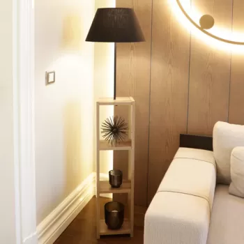 Lampadar, Insignio, 780SGN2615, Lemn, Negru imagine