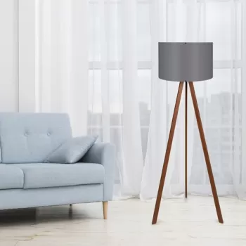 Lampadar, Insignio, 780SGN3438, 70% MDF/30% tesatura PVC, Maro / Gri imagine