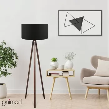 Lampadar, Insignio, 780SGN3482, MDF , Negru imagine