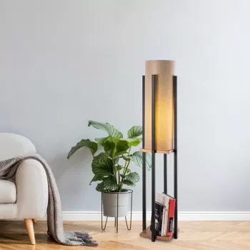 Lampadar, Lampana, 211LMP1114, Metal, Negru/Cupru imagine