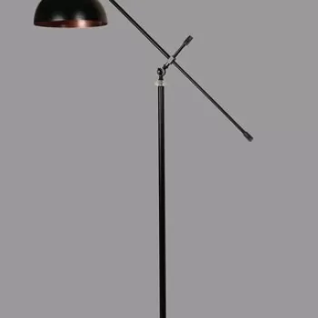 Lampadar, Luin, 534LUN3171, Metal, Negru / Crom imagine