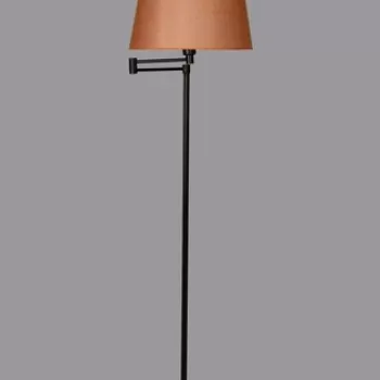 Lampadar, Luin, 534LUN3189, Metal, Negru/Portocaliu imagine