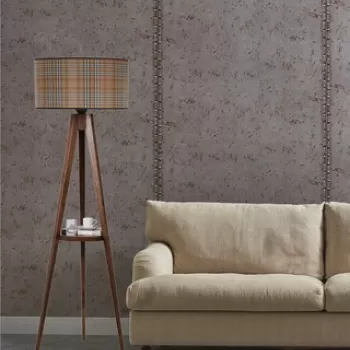 Lampadar, Luin, 534LUN3263, Lemn, Maro / Negru / Alb imagine