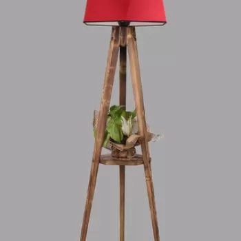 Lampadar, Luin, 534LUN3265, Lemn, Rosu imagine