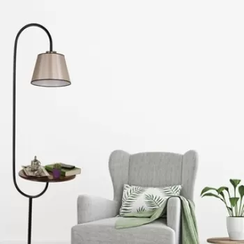 Lampadar, Luin, 534LUN3555, Metal, Bej imagine