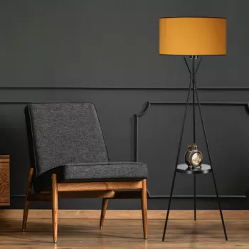 Lampadar, Luin, 534LUN3714, Metal, Galben mustar imagine