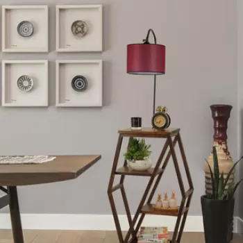 Lampadar, Luin, 534LUN4114, Metal, Rosu claret imagine