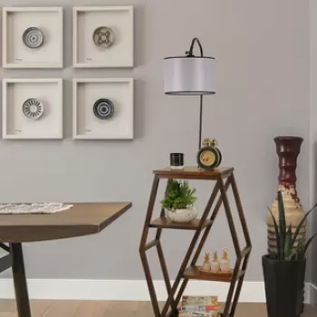 Lampadar, Luin, 534LUN4115, Metal, Gri deschis imagine