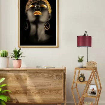 Lampadar, Luin, 534LUN4125, Metal, Rosu claret imagine