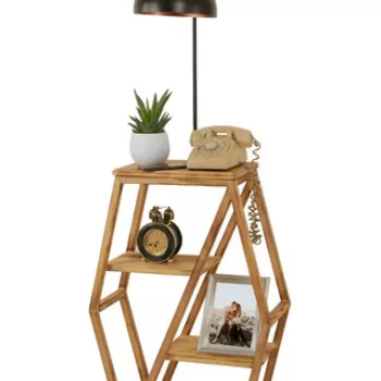 Lampadar, Luin, 534LUN4126, Metal, Negru/Bronz imagine