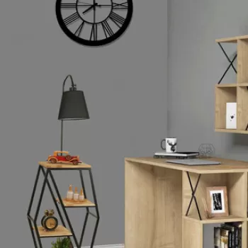 Lampadar, Luin, 534LUN4141, Metal, Negru imagine