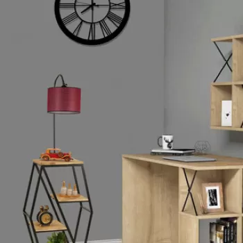 Lampadar, Luin, 534LUN4144, Metal, Rosu claret imagine